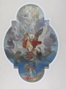 Deckengemälde im Zentrum der Kapelle
